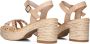 STEFANO LAURAN Dames Led Sandaal Met Studs Th Maat: 38 Materiaal: Leer Kleur: Beige - Thumbnail 4