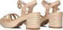 STEFANO LAURAN Dames Led Sandaal Met Studs Th Maat: 36 Materiaal: Leer Kleur: Beige - Thumbnail 3