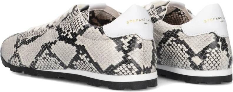 Stefano Lauran Trendy Snake Print Dames Sneakers