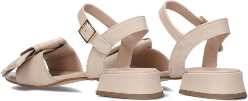Stefano Lauran Witte elegante sandalen met blokhak