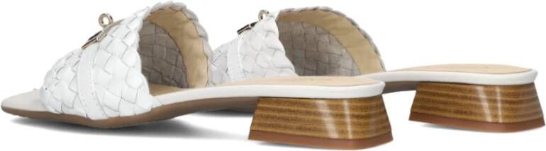 Stefano Lauran Witte Slippers White Dames