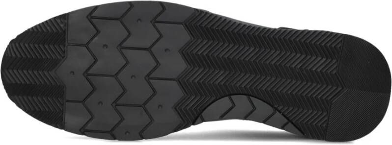 Stefano Lauran Zwarte leren heren sneakers Sl124H610