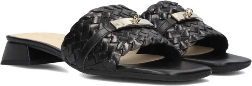 Stefano Lauran Zwarte Slippers Black Dames