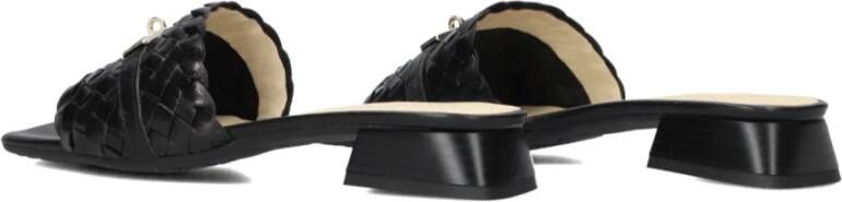 Stefano Lauran Zwarte Slippers Black Dames