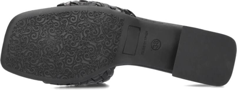 Stefano Lauran Zwarte Slippers Black Dames