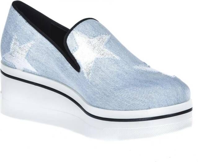 Stella Mccartney Blauwe Binx Sneakers Blue Dames