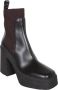 Stella Mccartney Bruine Enkellaarzen met Gestructureerde Sleehak Brown Dames - Thumbnail 14