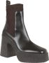 Stella Mccartney Bruine Enkellaarzen met Gestructureerde Sleehak Brown Dames - Thumbnail 17