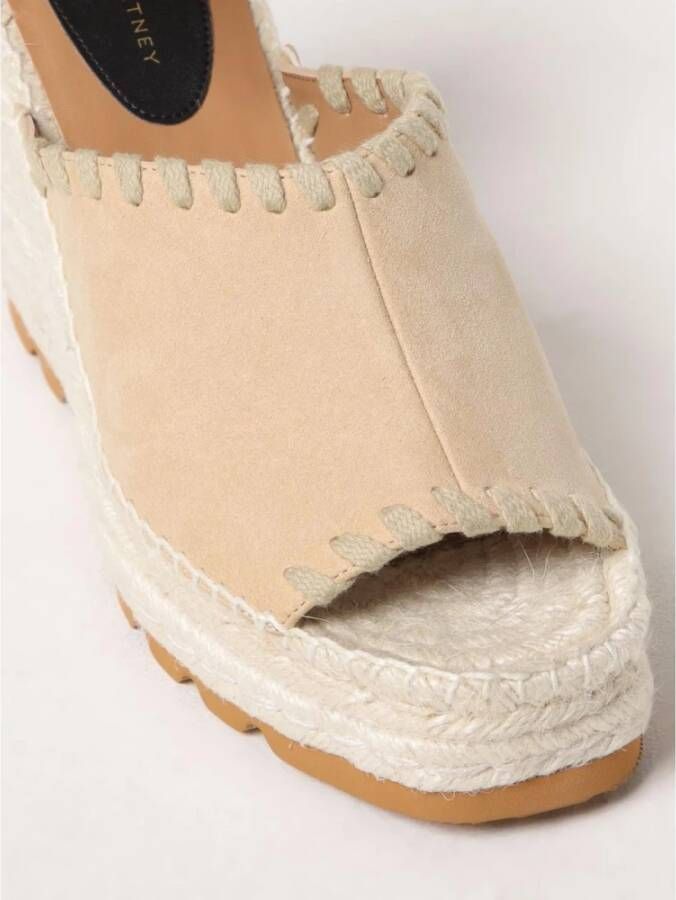 Stella McCartney Chique Espadrille Sleehak Sandalen met Gesp