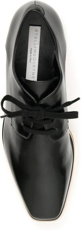 Stella Mccartney Elyse Veterschoenen met Sleehak Black Dames