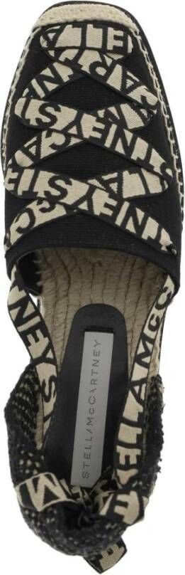 Stella Mccartney Gaia Sleehak Espadrilles met Logoed Linten Multicolor Dames