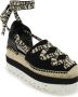 Stella Mccartney Gaia Sleehak Espadrilles met Logoed Linten Multicolor Dames - Thumbnail 6