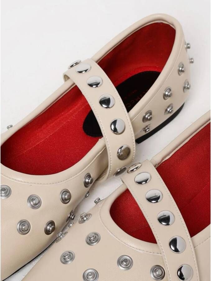 Stella McCartney Geel Crème Studded Ballerina`s