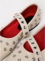 Stella McCartney Geel Crème Studded Ballerina`s - Thumbnail 2