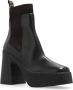 Stella Mccartney Bruine Enkellaarzen met Gestructureerde Sleehak Brown Dames - Thumbnail 4