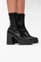 Stella Mccartney Zwarte elastische eco-leren laarzen met vierkante neus Black Dames - Thumbnail 4