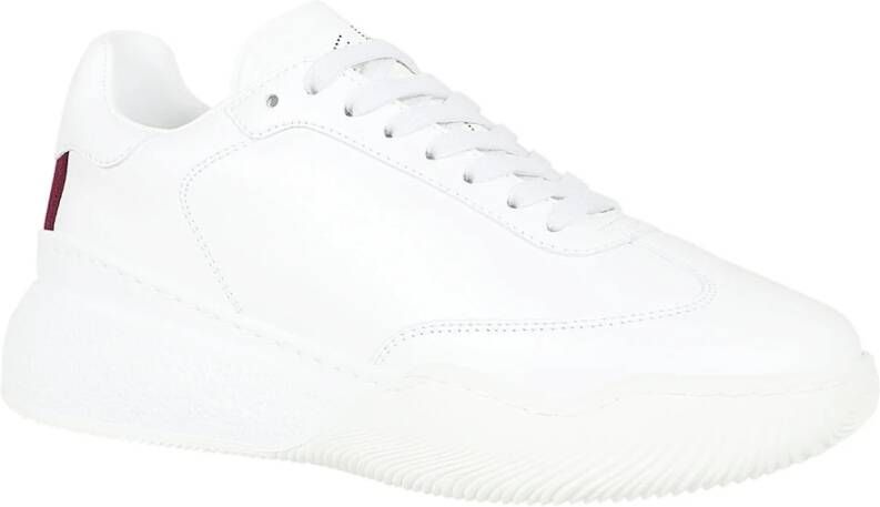 Stella Mccartney Kant Sluiting Sneakers Shiny Alter Nappa White Dames