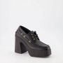 Stella Mccartney Zwarte Vegan Leren Plateau Schoenen Black Dames - Thumbnail 5