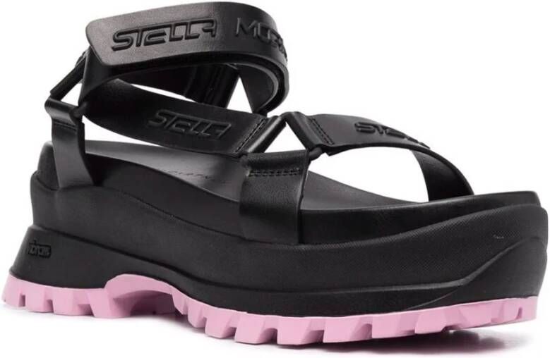 Stella Mccartney Platte sandalen Zwart Dames