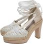 Stella McCartney Pre-owned Canvas heels White Dames - Thumbnail 3
