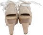 Stella McCartney Pre-owned Canvas heels White Dames - Thumbnail 4