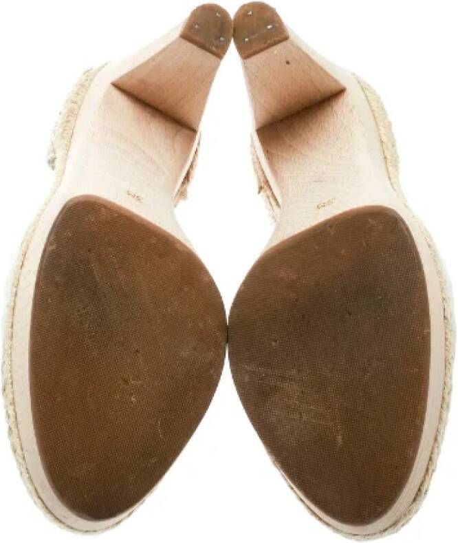 Stella McCartney Pre-owned Canvas sandals White Dames