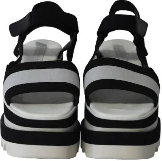 Stella McCartney Pre-owned Cotton sandals Black Dames