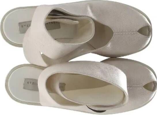 Stella McCartney Pre-owned Cotton sandals White Dames