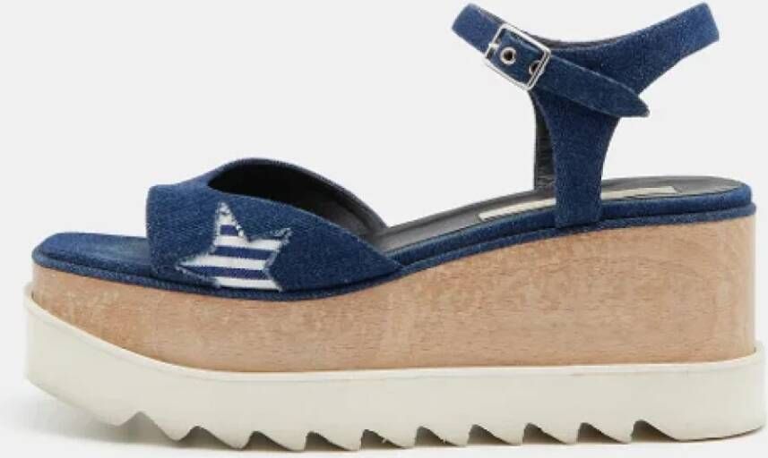 Stella McCartney Pre-owned Denim sandals Blue Dames