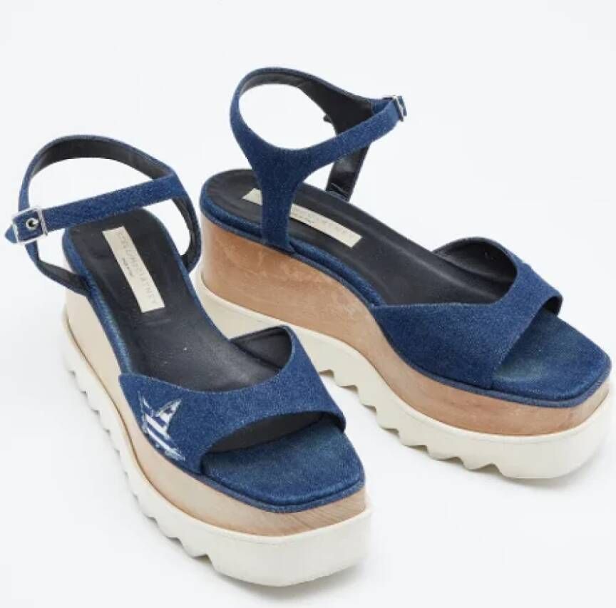 Stella McCartney Pre-owned Denim sandals Blue Dames