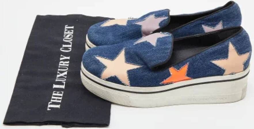 Stella McCartney Pre-owned Denim sneakers Blue Dames
