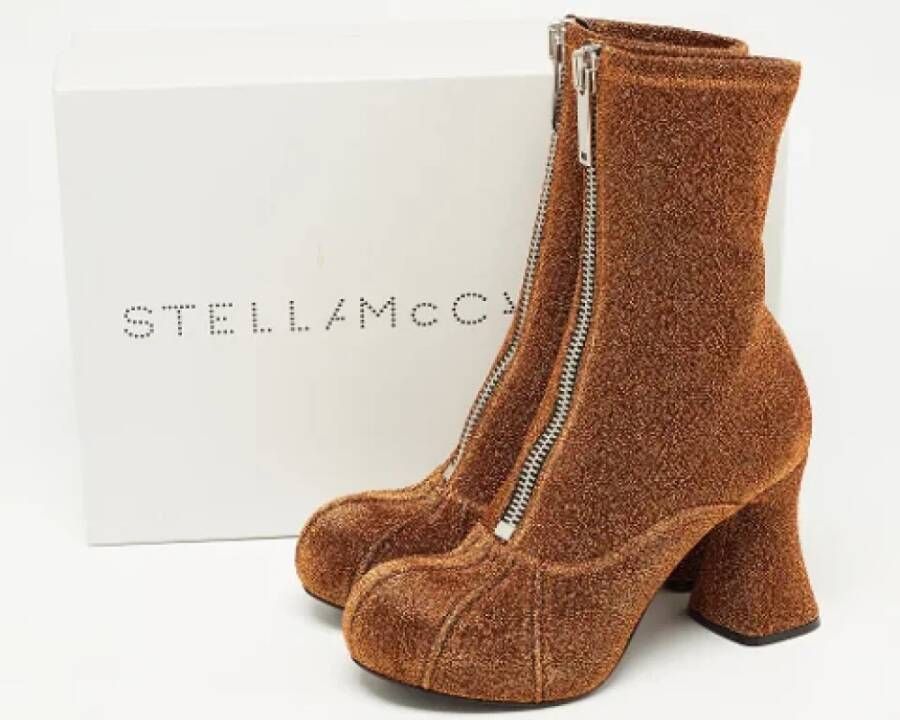 Stella McCartney Pre-owned Fabric boots Yellow Dames