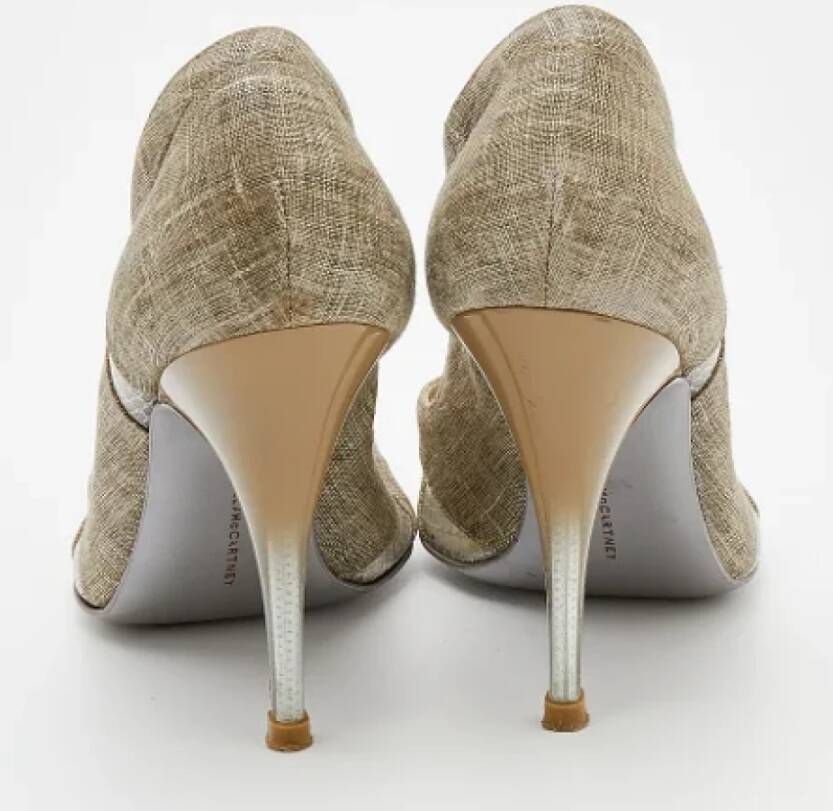 Stella McCartney Pre-owned Fabric heels Beige Dames