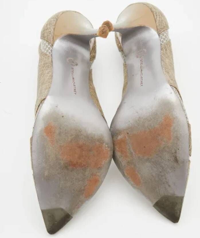 Stella McCartney Pre-owned Fabric heels Beige Dames