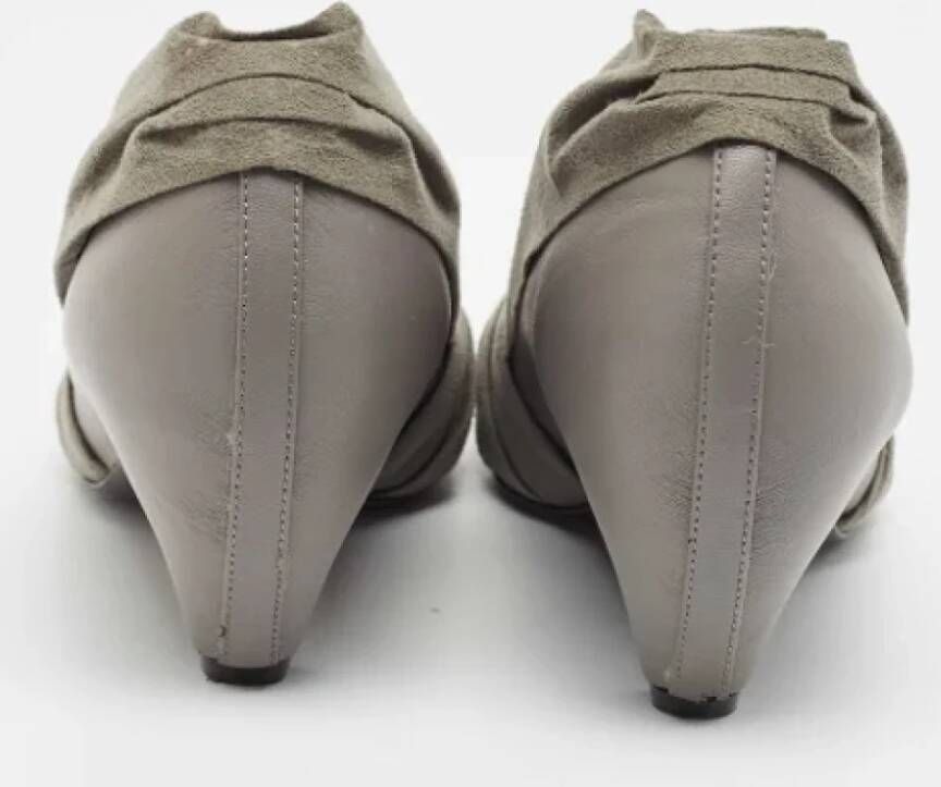 Stella McCartney Pre-owned Fabric heels Gray Dames