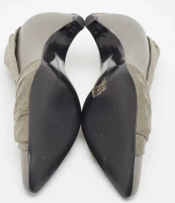 Stella McCartney Pre-owned Fabric heels Gray Dames