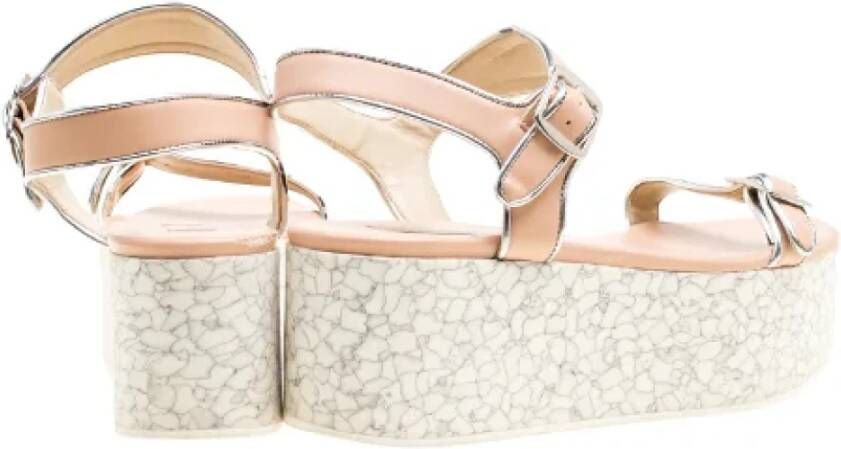 Stella McCartney Pre-owned Fabric sandals Beige Dames