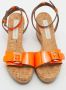 Stella McCartney Pre-owned Fabric sandals Orange Dames - Thumbnail 2
