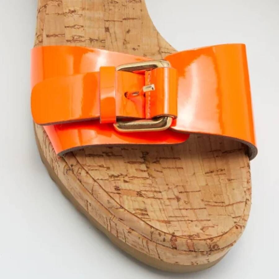 Stella McCartney Pre-owned Fabric sandals Orange Dames