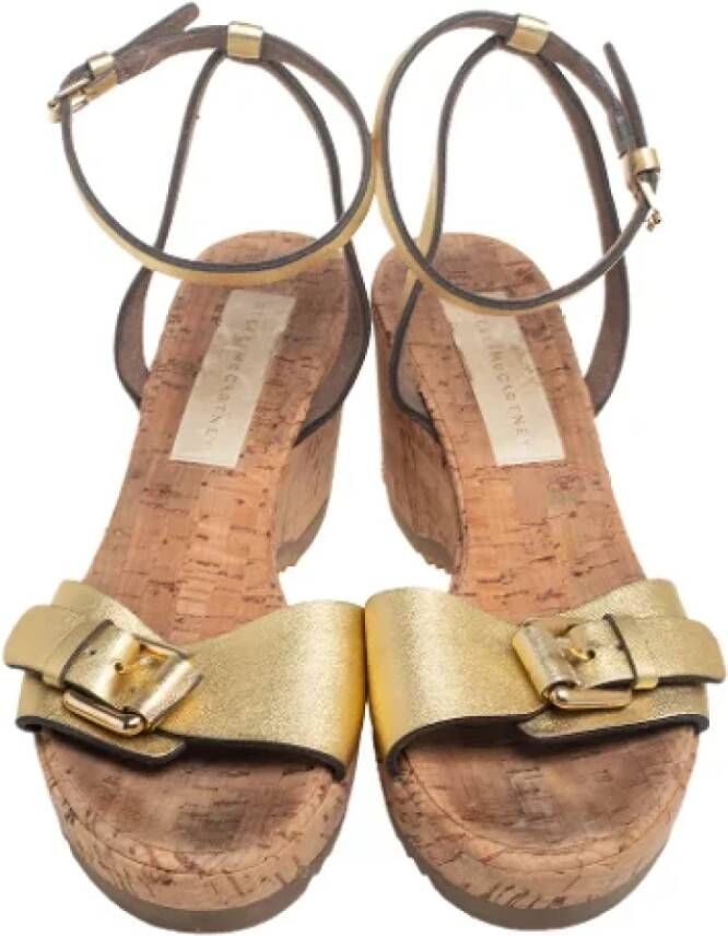 Stella McCartney Pre-owned Fabric sandals Yellow Dames