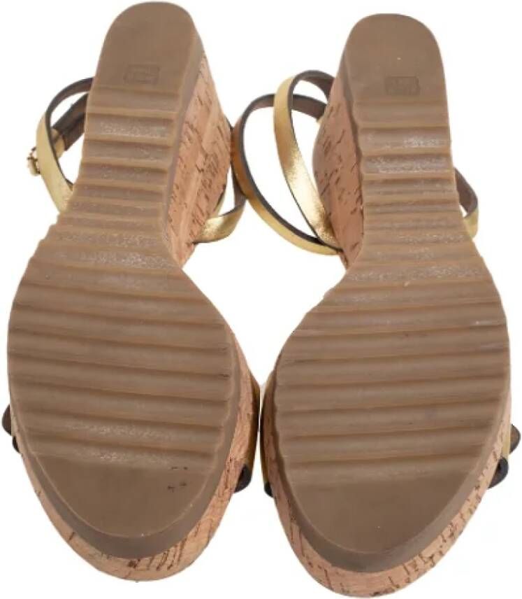 Stella McCartney Pre-owned Fabric sandals Yellow Dames