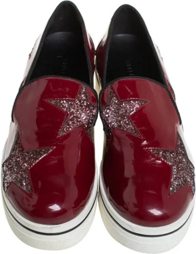 Stella McCartney Pre-owned Fabric sneakers Red Dames