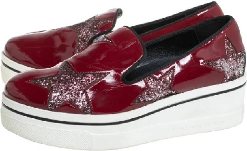Stella McCartney Pre-owned Fabric sneakers Red Dames