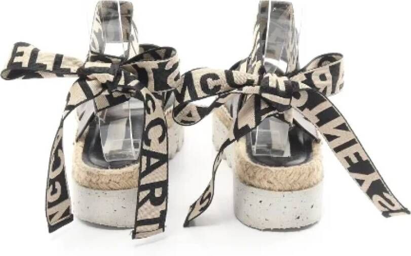 Stella McCartney Pre-owned Faux Fur sandals Black Dames