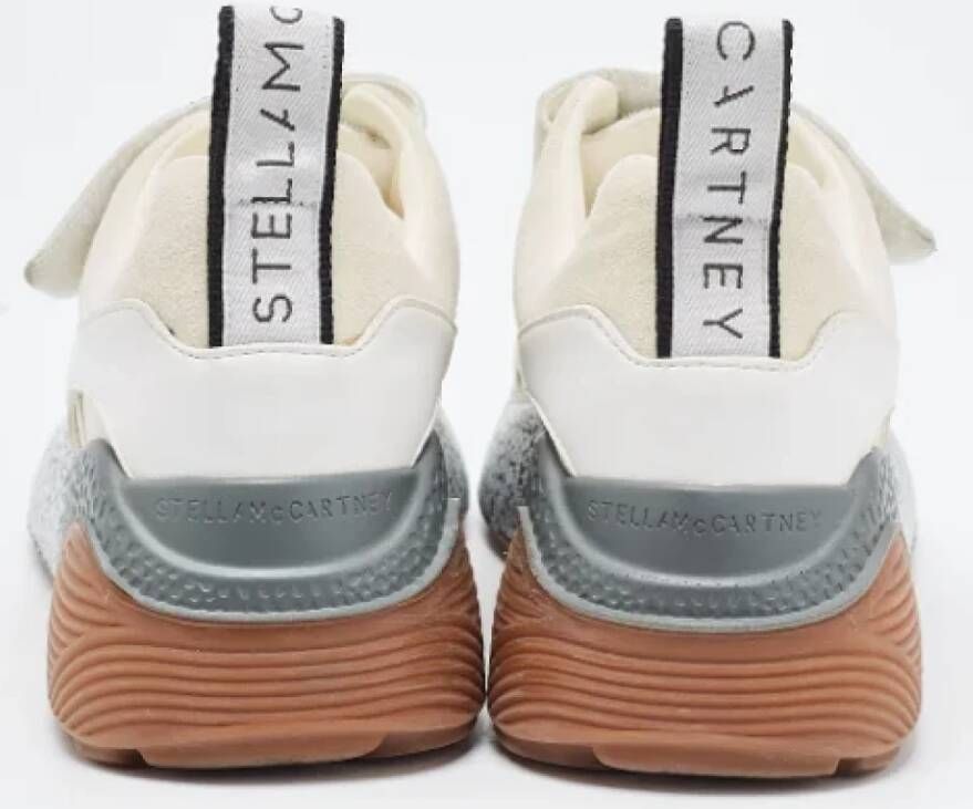 Stella McCartney Pre-owned Faux Fur sneakers White Dames