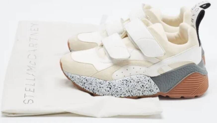 Stella McCartney Pre-owned Faux Fur sneakers White Dames