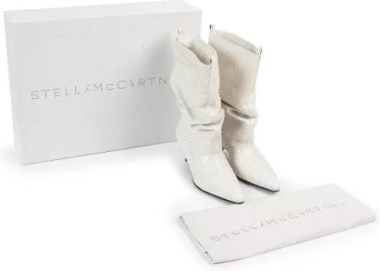 Stella McCartney Pre-owned Leather boots White Dames