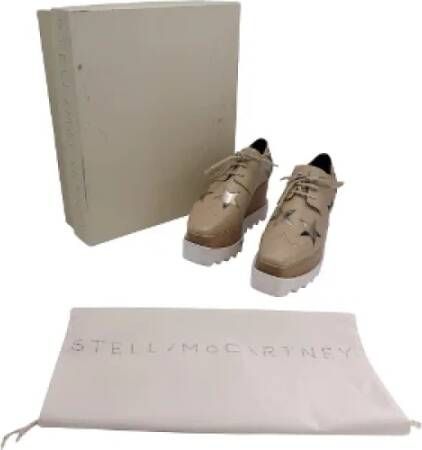 Stella McCartney Pre-owned Leather espadrilles Beige Dames