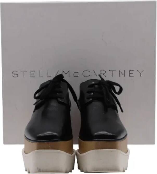 Stella McCartney Pre-owned Leather flats Black Dames