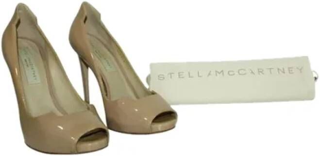 Stella McCartney Pre-owned Leather heels Beige Dames